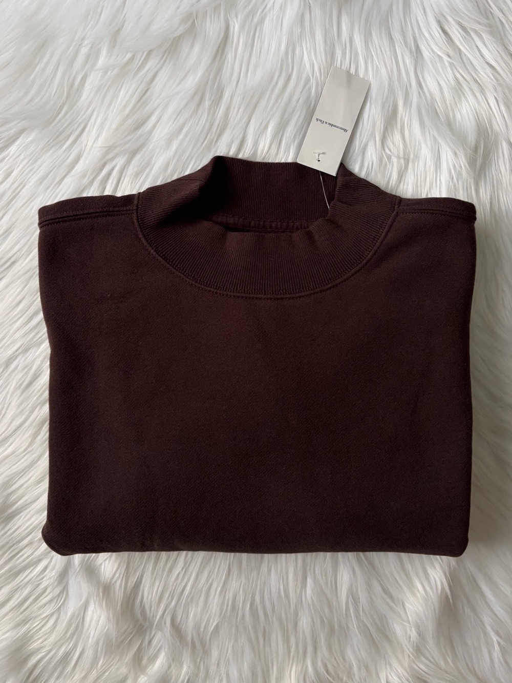 sunday mockneck crew sweatshirt - Picture 12 of 12